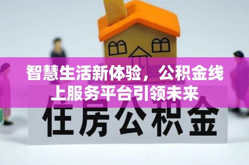 阜沙智慧生活新体验，公积金线上服务平台引领未来