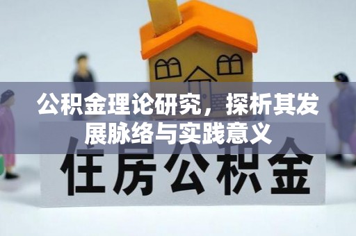 阜沙公积金理论研究，探析其发展脉络与实践意义