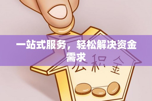 阜沙一站式服务，轻松解决资金需求